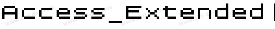 Access_Extended [FFF]字体转换